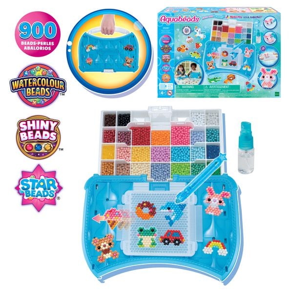 Aquabeads 35087 - Bastelstudio Starter Set, Bastelperlen-Bastelset