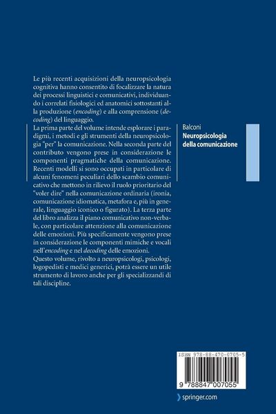 Produktbild: Neuropsicologia della comunicazione