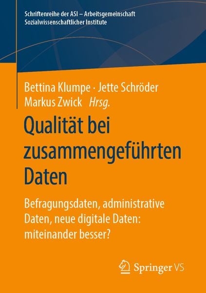 Produktbild: Qualit&auml;t bei zusammengef&uuml;hrten Daten
