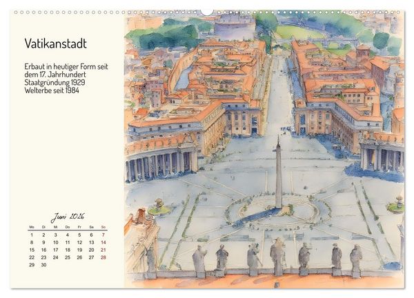 Produktbild: Welterbest&auml;tten von der Antike bis in die Neuzeit (hochwertiger Premium Wandkalender 2026 DIN A2 quer), Kunstdruck in Hochglanz