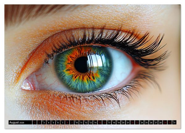 Produktbild: Iris Kunstkalender - Die faszinierende Welt der magischen Augen (hochwertiger Premium Wandkalender 2026 DIN A2 quer), Kunstdruck in Hochglanz