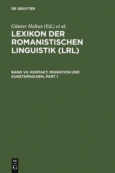 Produktbild: Kontakt, Migration und Kunstsprachen