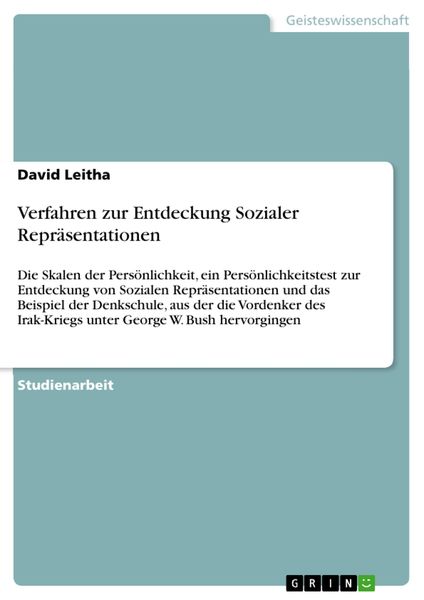 Produktbild: Verfahren zur Entdeckung Sozialer Repr&auml;sentationen