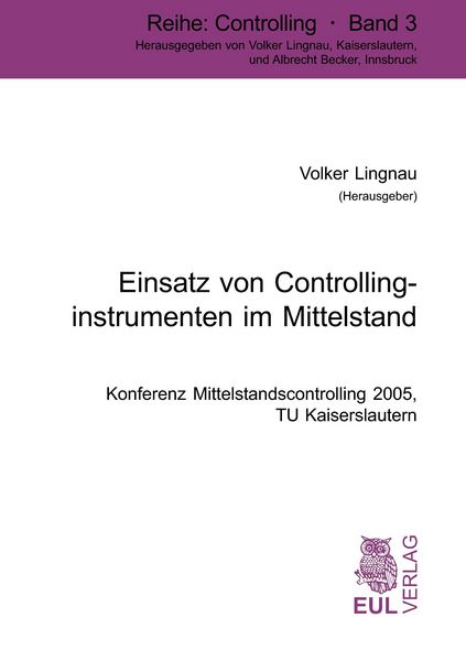 Produktbild: Einsatz von Controllinginstrumenten im Mittelstand