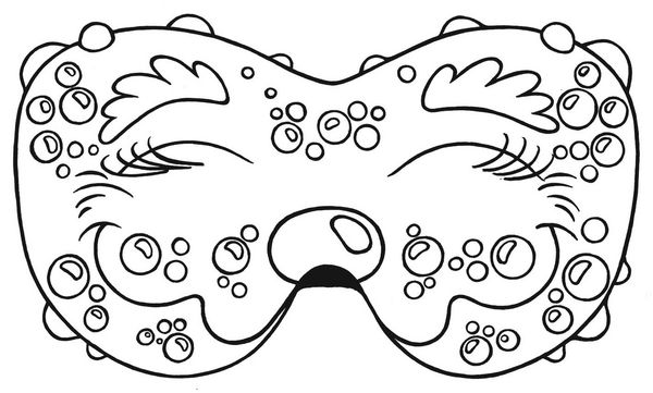 Produktbild: Lustige Masken zum Ausmalen