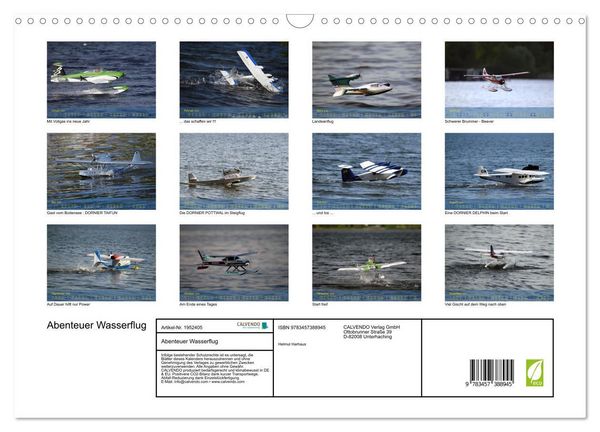 Produktbild: Abenteuer Wasserflug (Wandkalender 2026 DIN A3 quer), CALVENDO Monatskalender