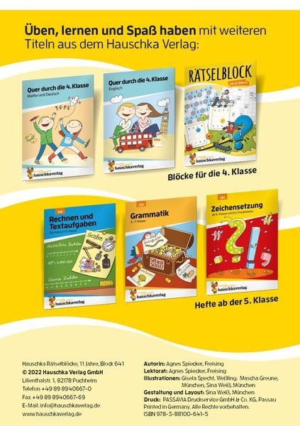 Rätselblock ab 11 Jahre