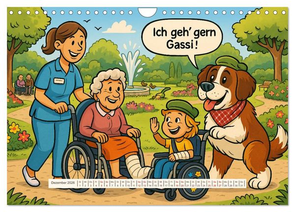 Produktbild: Tierischer Humor im Alltag (Wandkalender 2026 DIN A4 quer), CALVENDO Monatskalender