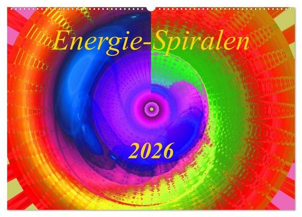 Energie-Spiralen 2026 (Wandkalender 2026 DIN A2 quer), CALVENDO Monatskalender
