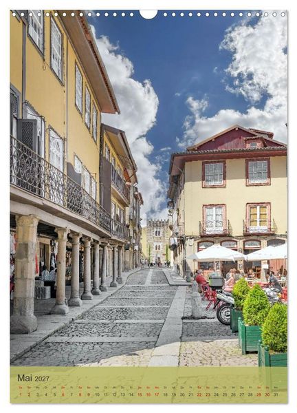 Produktbild: Die Stadt Guimar&atilde;es liegt im Norden Portugals im Distrikt Braga. (Wandkalender 2027 DIN A3 hoch), CALVENDO Monatskalender