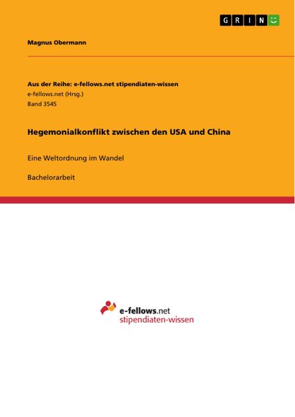 Produktbild: Hegemonialkonflikt zwischen den USA und China