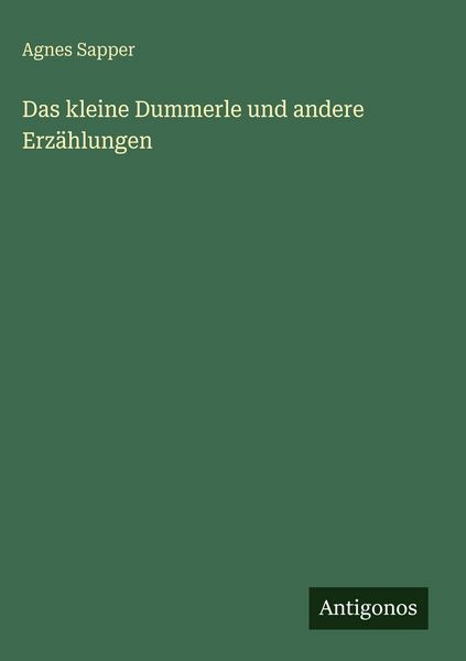 Produktbild: Das kleine Dummerle und andere Erz&auml;hlungen