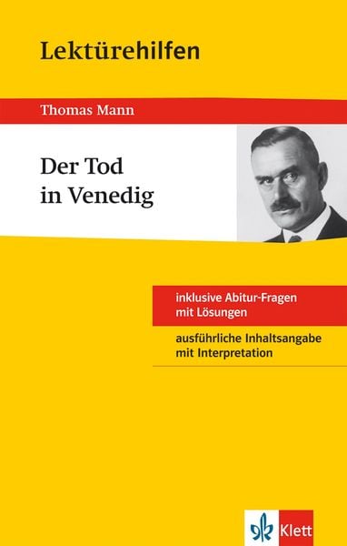 Produktbild: Klett Lekt&uuml;rehilfen - Thomas Mann, Der Tod in Venedig