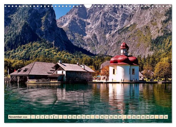 Produktbild: Deutsche Alpen, eine Reise von Lindau am Bodensee bis Berchtesgaden (Wandkalender 2026 DIN A3 quer), CALVENDO Monatskalender