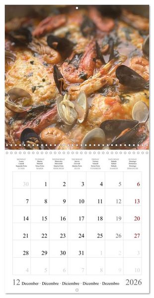 Produktbild: Sardegna - landscapes, sea and food from Sardinia (Wall Calendar 2026 12 &times; 12 Inch) CALVENDO 12 Month Wall Calendar