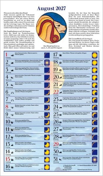 Produktbild: Mit dem Mond im Rhythmus 2027