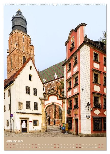 Produktbild: Zeitloses Breslau. Zwischen Br&uuml;cken, Inseln und bunten Fassaden (Wandkalender 2027 DIN A2 hoch), CALVENDO Monatskalender