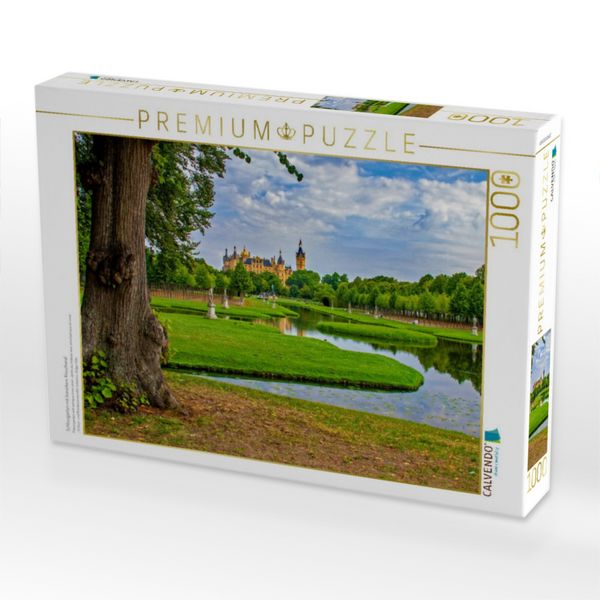 Produktbild: CALVENDO Puzzle Schlossgarten mit barockem Kreuzkanal | 1000 Teile Lege-Gr&ouml;&szlig;e 64x48cm Foto-Puzzle f&uuml;r gl&uuml;ckliche Stunden