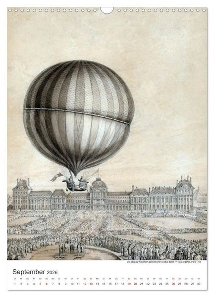 Produktbild: Ballonfahren Kalender (Wandkalender 2026 DIN A3 hoch), CALVENDO Monatskalender