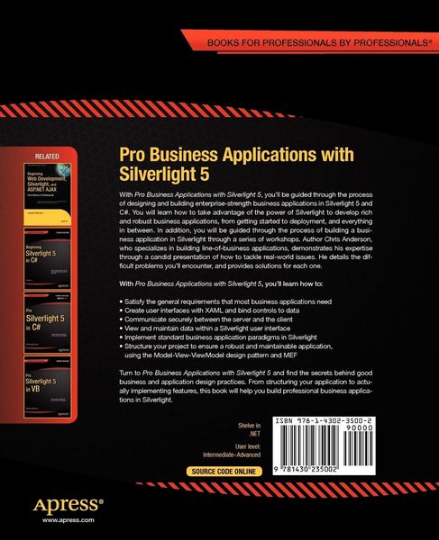 Produktbild: Pro Business Applications with Silverlight 5