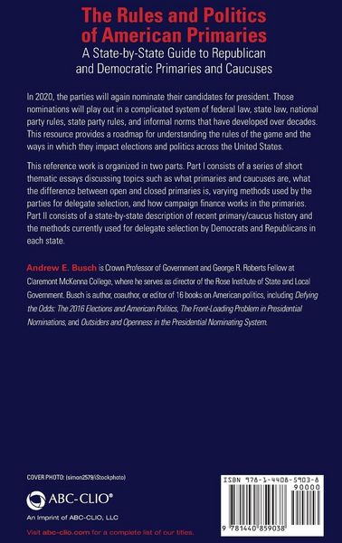 Produktbild: The Rules and Politics of American Primaries