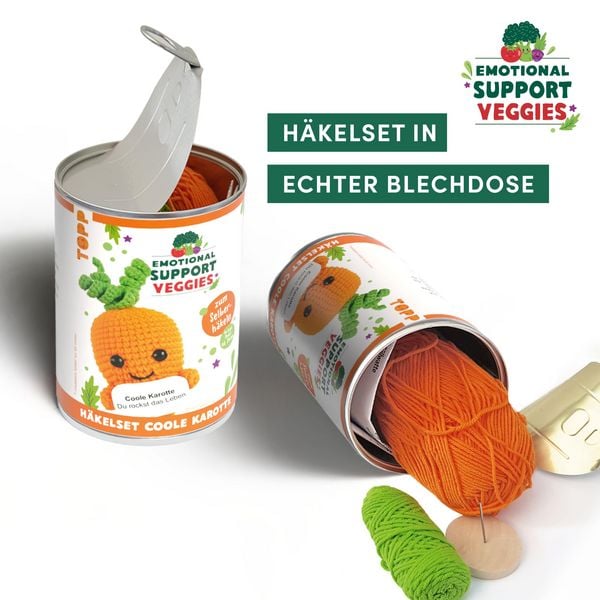 Produktbild: Emotional Support Veggies H&auml;kelset Karotte