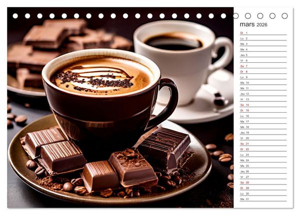 Produktbild: Plaisirs interdits (Calendrier de bureau 2026 DIN A5 vertical), CALVENDO calendrier mensuel