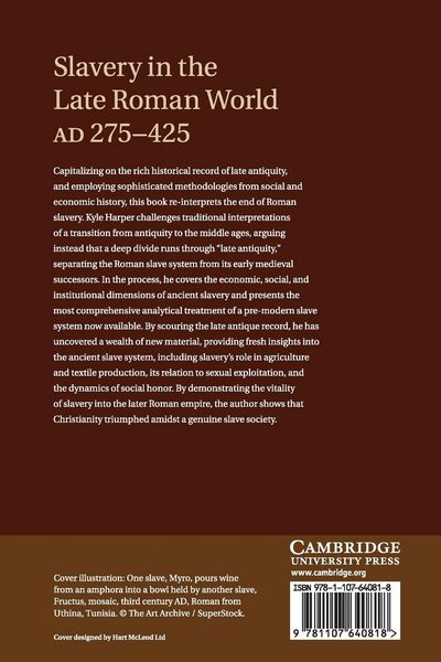 Produktbild: Slavery in the Late Roman World, AD 275-425