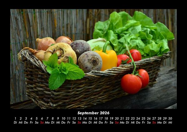 Produktbild: Gem&uuml;sekalender 2026 Fotokalender DIN A3