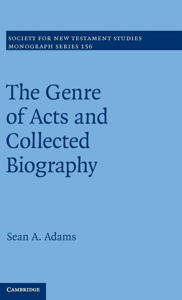 Produktbild: The Genre of Acts and Collected Biography