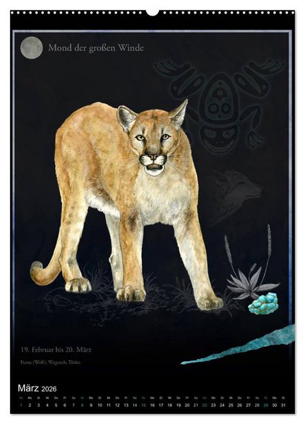 Produktbild: Medizinrad - die indianischen Monde im Jahreskreis (hochwertiger Premium Wandkalender 2026 DIN A2 hoch), Kunstdruck in Hochglanz
