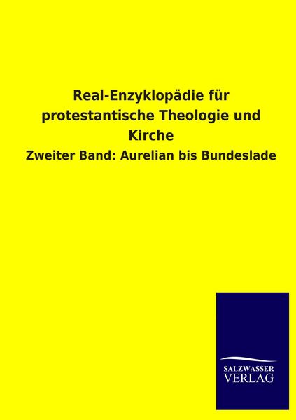 Produktbild: Real-Enzyklop&auml;die f&uuml;r protestantische Theologie und Kirche