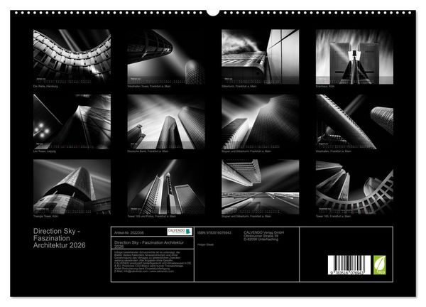 Produktbild: Direction Sky - Faszination Architektur 2026 (hochwertiger Premium Wandkalender 2026 DIN A2 quer), Kunstdruck in Hochglanz