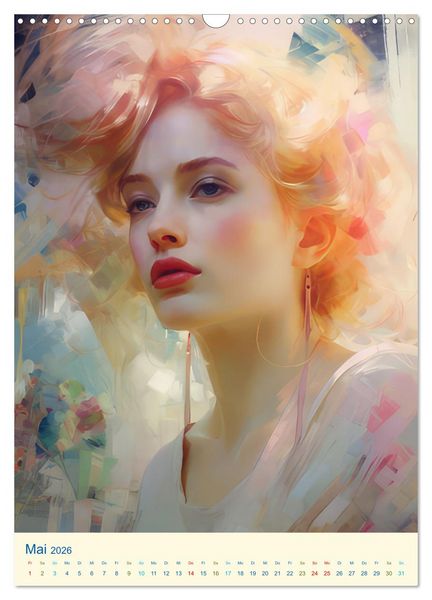 Produktbild: Feminine Romantik &ndash; Impressionistische Bilder (Wandkalender 2026 DIN A3 hoch), CALVENDO Monatskalender