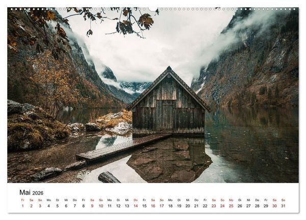 Produktbild: Berchtesgaden - Natursch&ouml;nheiten in Bayern (Wandkalender 2026 DIN A2 quer), CALVENDO Monatskalender