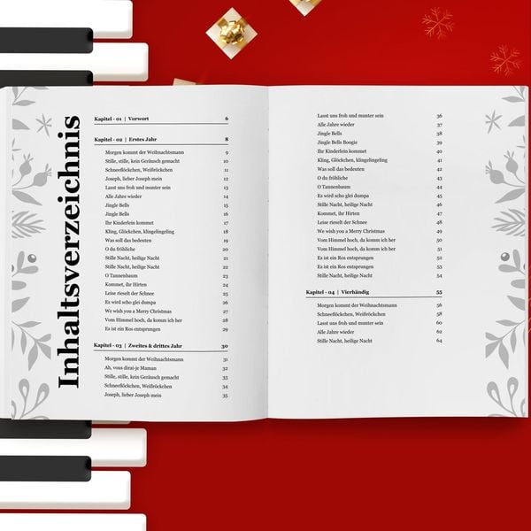 Bezaubernde Weihnachtslieder für Klavier