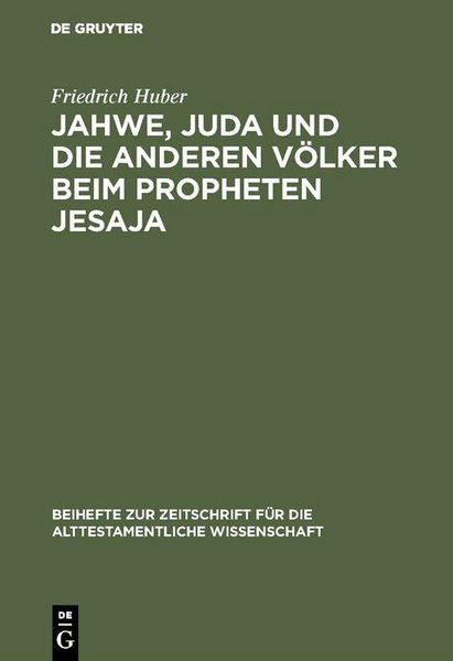 Produktbild: Jahwe, Juda und die anderen V&ouml;lker beim Propheten Jesaja
