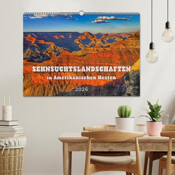Produktbild: Sehnsuchts Landschaften im Amerikanischen Westen (Wandkalender 2026 DIN A2 quer), CALVENDO Monatskalender