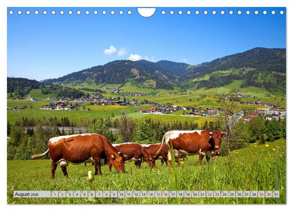 Produktbild: Herzliche Gr&uuml;&szlig;e aus Flachau (Wandkalender 2026 DIN A4 quer), CALVENDO Monatskalender