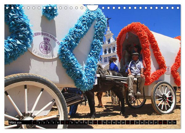 Produktbild: El Rocio - Andalusiens faszinierende Wallfahrt (Wandkalender 2026 DIN A4 quer), CALVENDO Monatskalender