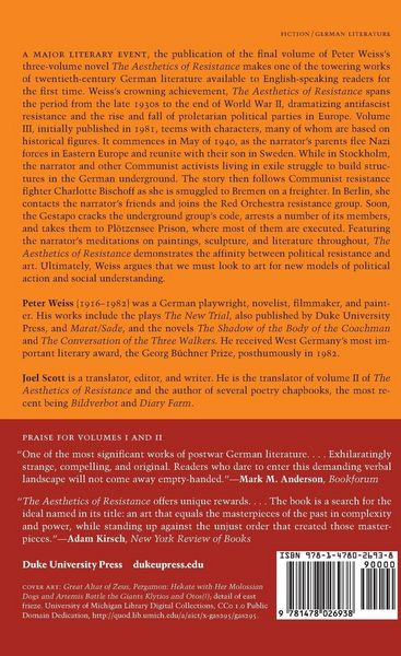 Produktbild: The Aesthetics of Resistance, Volume III