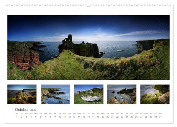 Produktbild: Scottish Highlands - Caithness & Sutherland / UK-Version (High Quality Premium Wall Calendar 2026 DIN A2 landscape),CALVENDO 12 Month Wall Calendar
