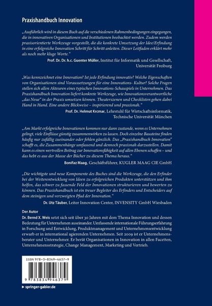 Produktbild: Praxishandbuch Innovation