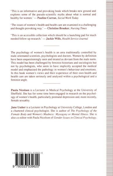 Produktbild: The Psychology of Women&rsquo;s Health and Health Care