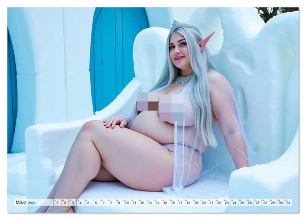 Produktbild: Spicy Fantasy - Cosplay, Kurven und nackte Haut (Wandkalender 2026 DIN A2 quer), CALVENDO Monatskalender