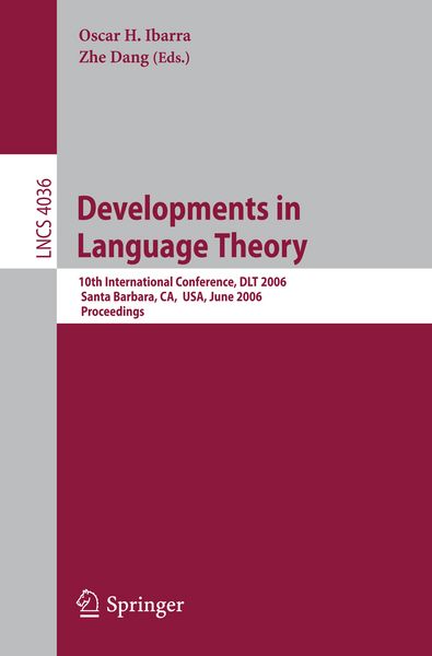 Produktbild: Developments in Language Theory