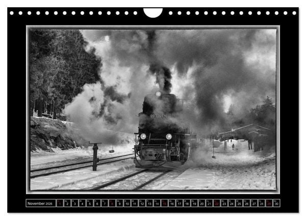 Produktbild: Unter Dampf - Eisenbahnromantik im Harz (Wandkalender 2026 DIN A4 quer), CALVENDO Monatskalender