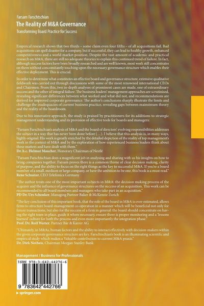 Produktbild: The Reality of M&A Governance