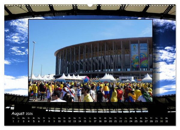 Produktbild: Fu&szlig;ball regiert die Welt (Wandkalender 2026 DIN A2 quer), CALVENDO Monatskalender