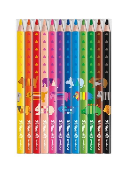 Produktbild: Buntstifte 12er dreieckig dick Combino